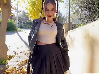 Filthy street sex connected with shameless nympho Bella Rico